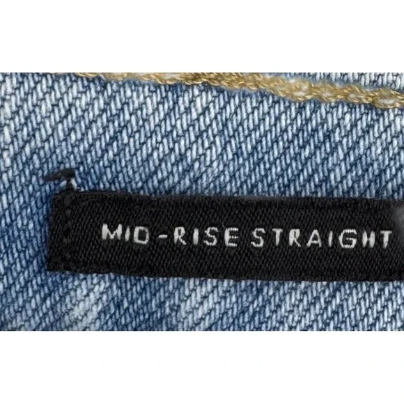 Banana Republic‎ Jeans Womens Size 27 Mid Rise Straight Leg Light Wash Denim - Picture 8 of 11